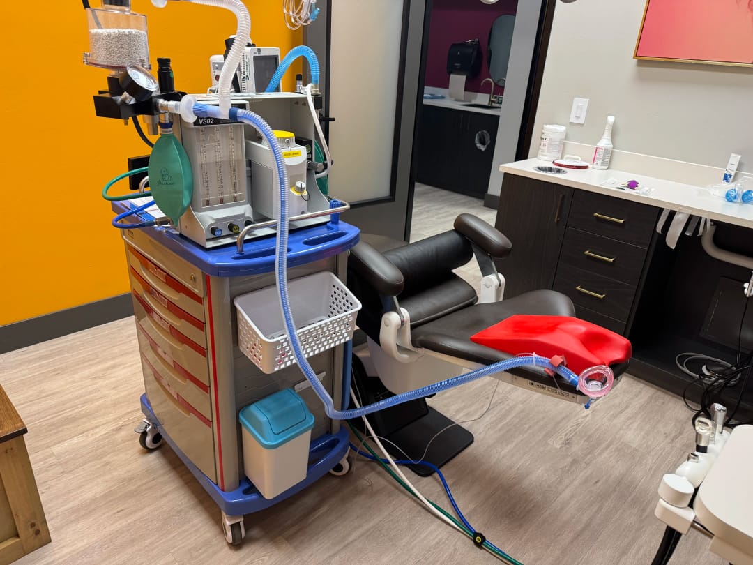 Dental clinic room with modern care equipment